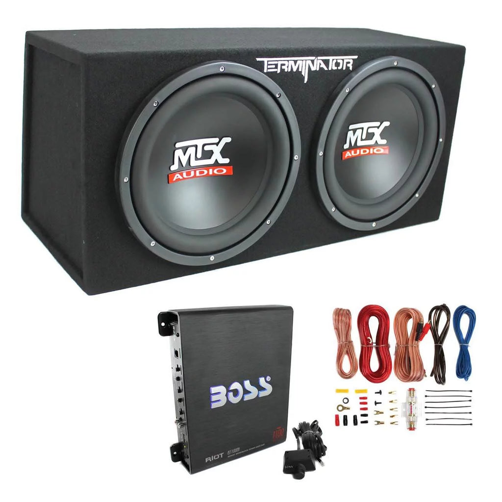 12" 1200W Car Subwoofer and 1100W Amplifier N859257