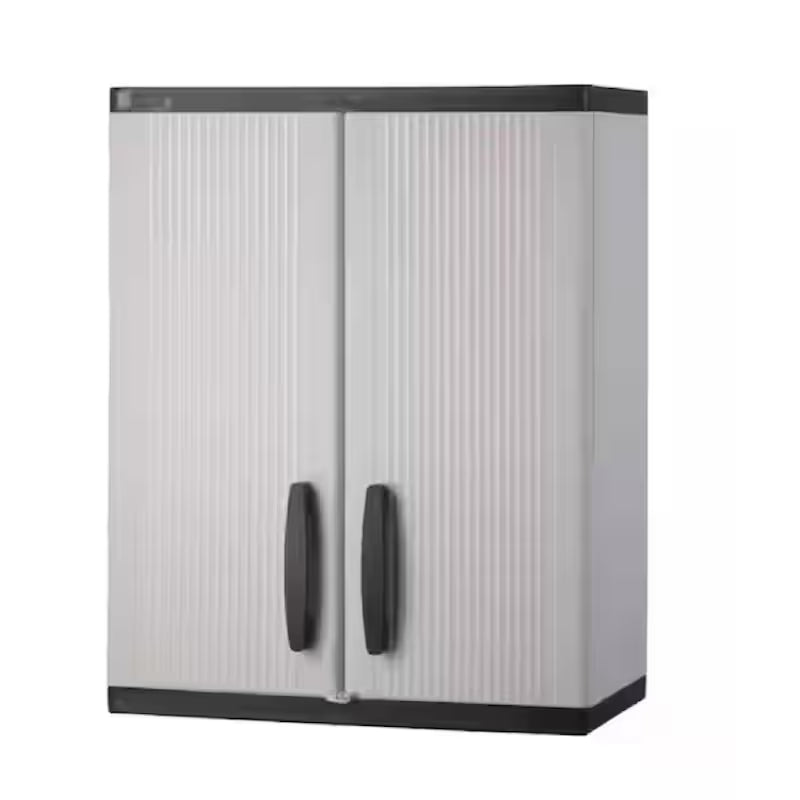 Gray Plastic Freestanding Garage Base Cabinet Y681347