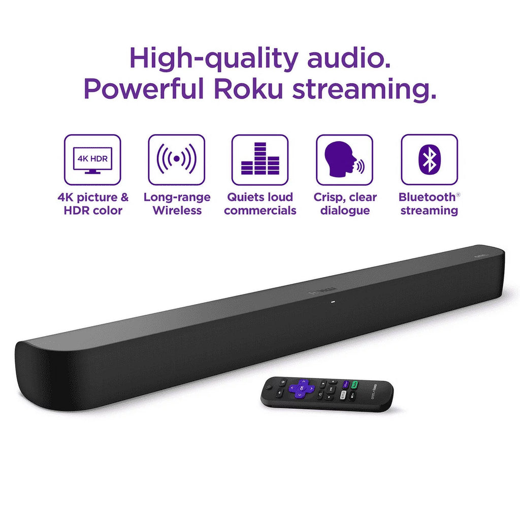 Smart Soundbar with Built-in 4K Streaming Media Player U7536