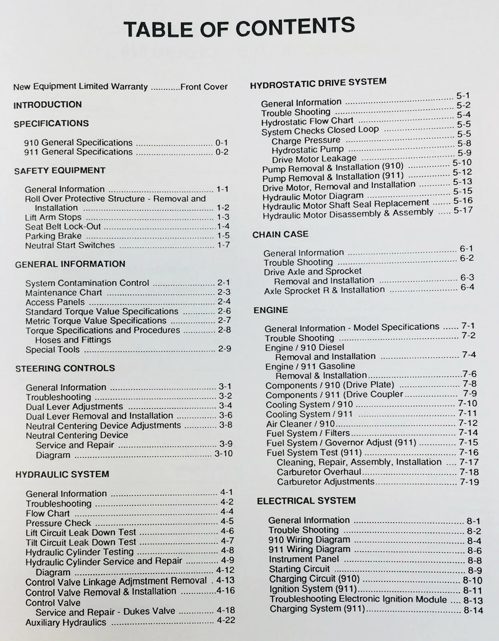 Skid Steer Service Repair Manual P52277