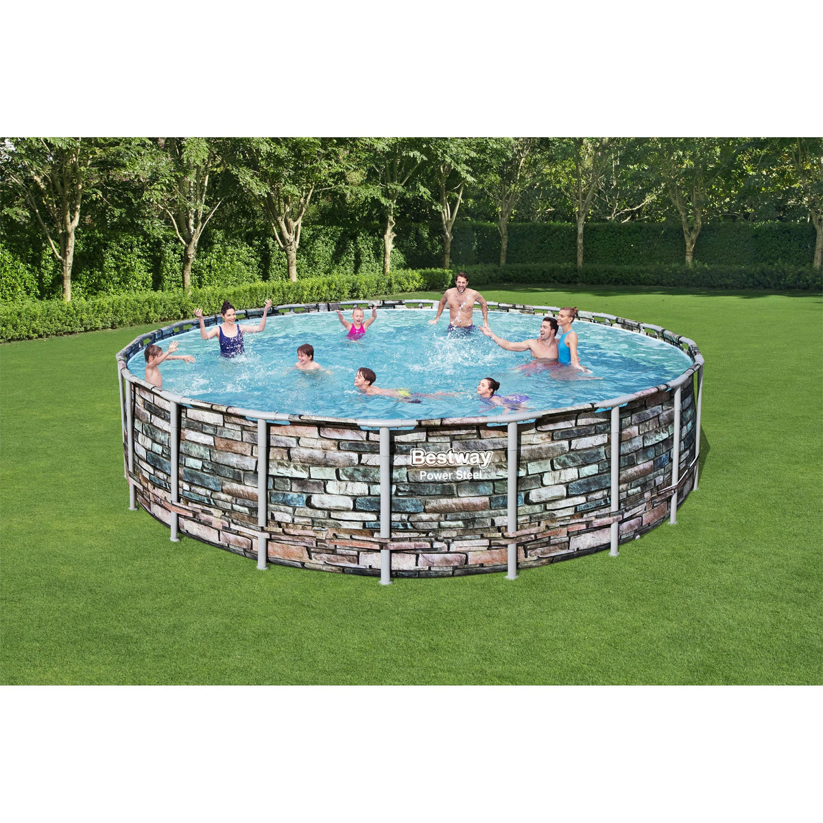 20 Foot Round Above Ground Swimming Pool Set I953962