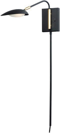 Black Satin Brass 1-Light LED Wall Sconce F58501