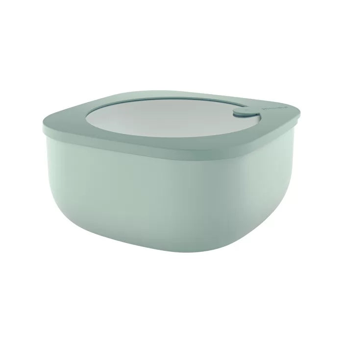 Shallow Airtight Fridge Freezer Microwave Containers 1900cc Sage Green U4732