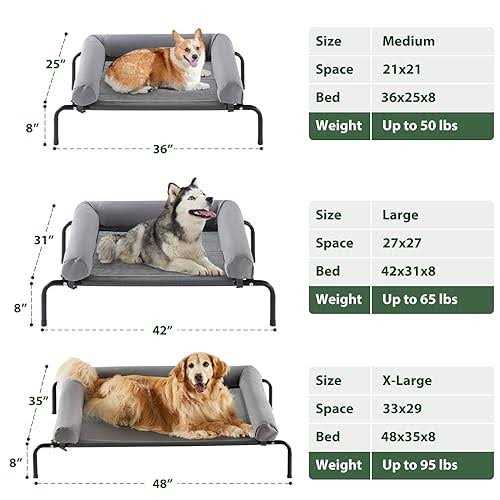 Large Elevated Cooling Dog Bed O61335