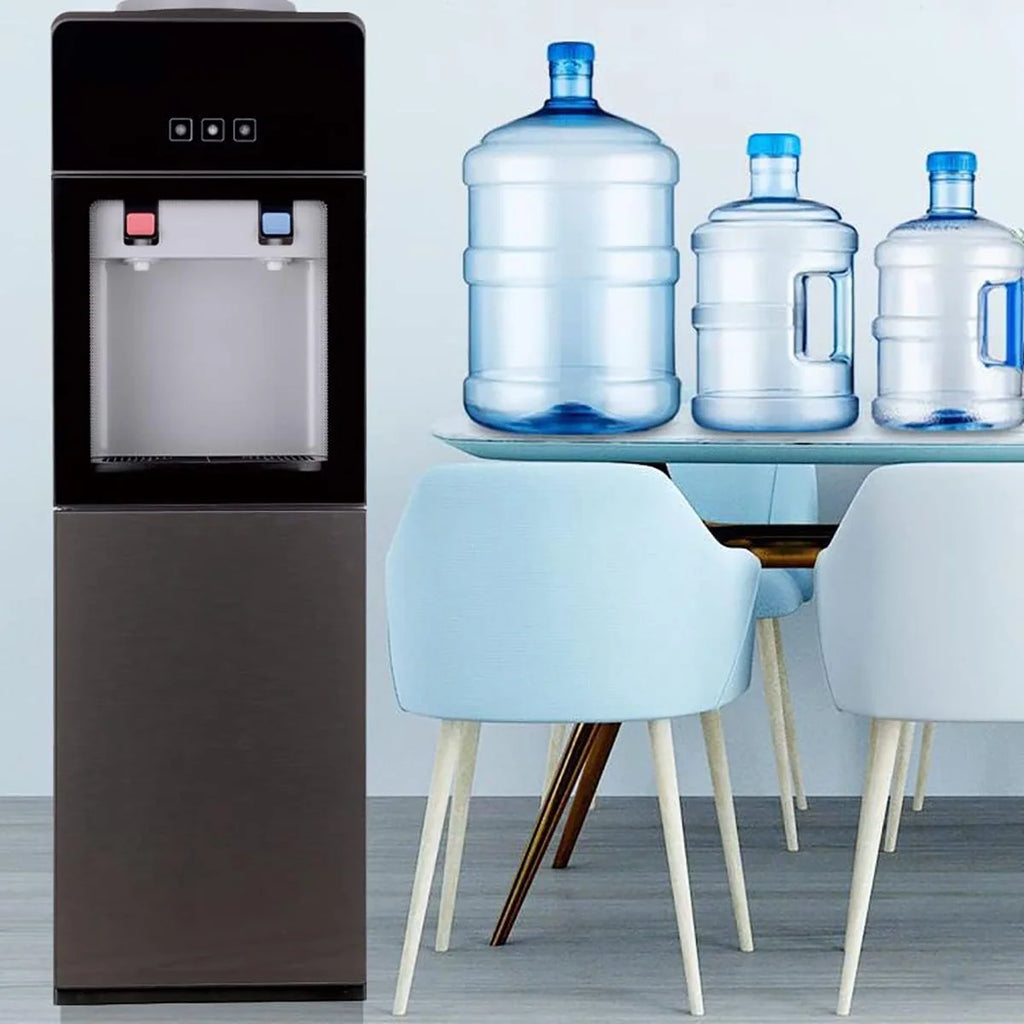 Top-Loading Hot & Cold Water Dispenser with Storage Cabinet Y258