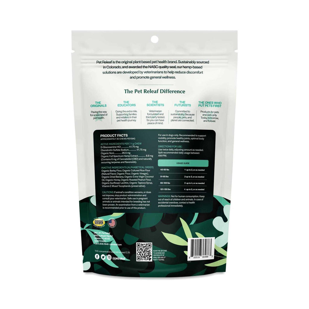 Peanut Butter & Banana Hip & Joint Dog Treats J539