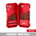 Cobalt Red Helix Twist Drill Bit Set 23-Piece F4891