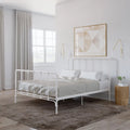 King Gray Metal Bed T98613