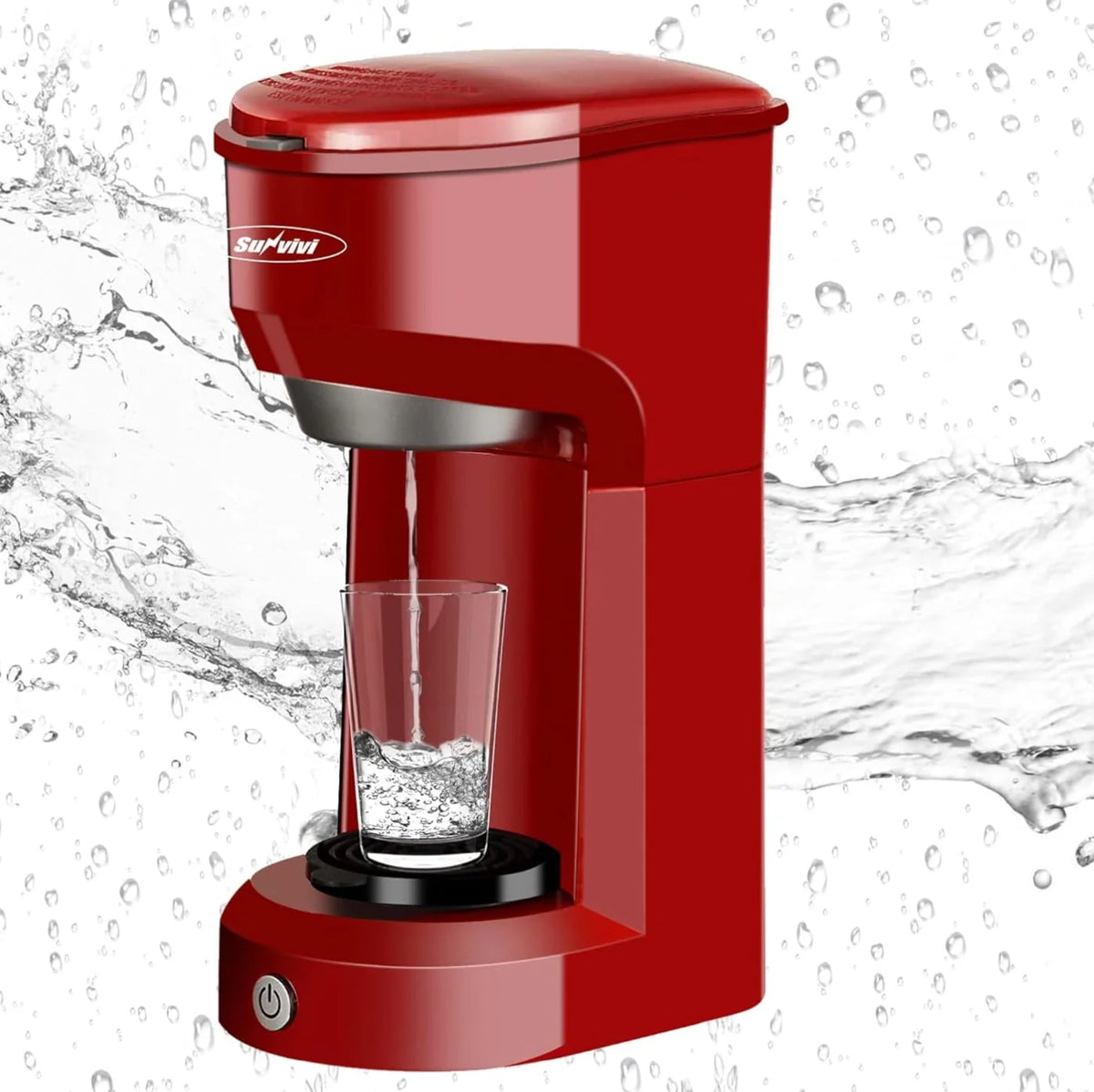 Single Serve Coffee Maker with 30 Oz Detachable Reservoir, Black O595