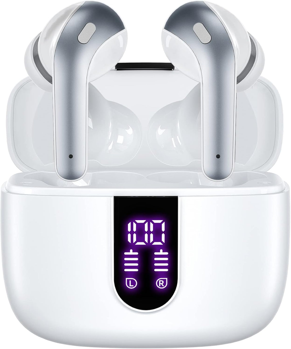Bluetooth True Wireless Earbuds 60H Playback IPX5 Waterproof with Mic Pack of 2 V279