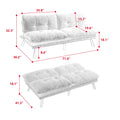 Green Chenille Convertible Sleeper Sofa Bed Z2508