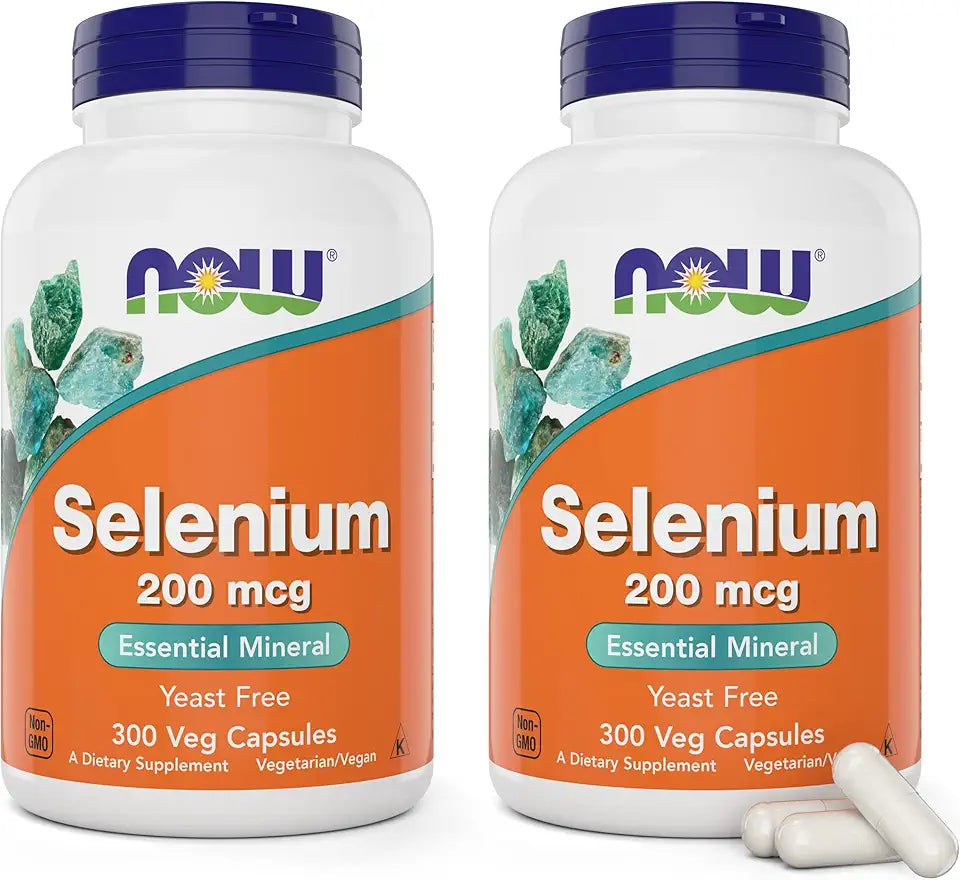 Selenium 200mcg Capsules, 300 Count Pack of 2 M6426