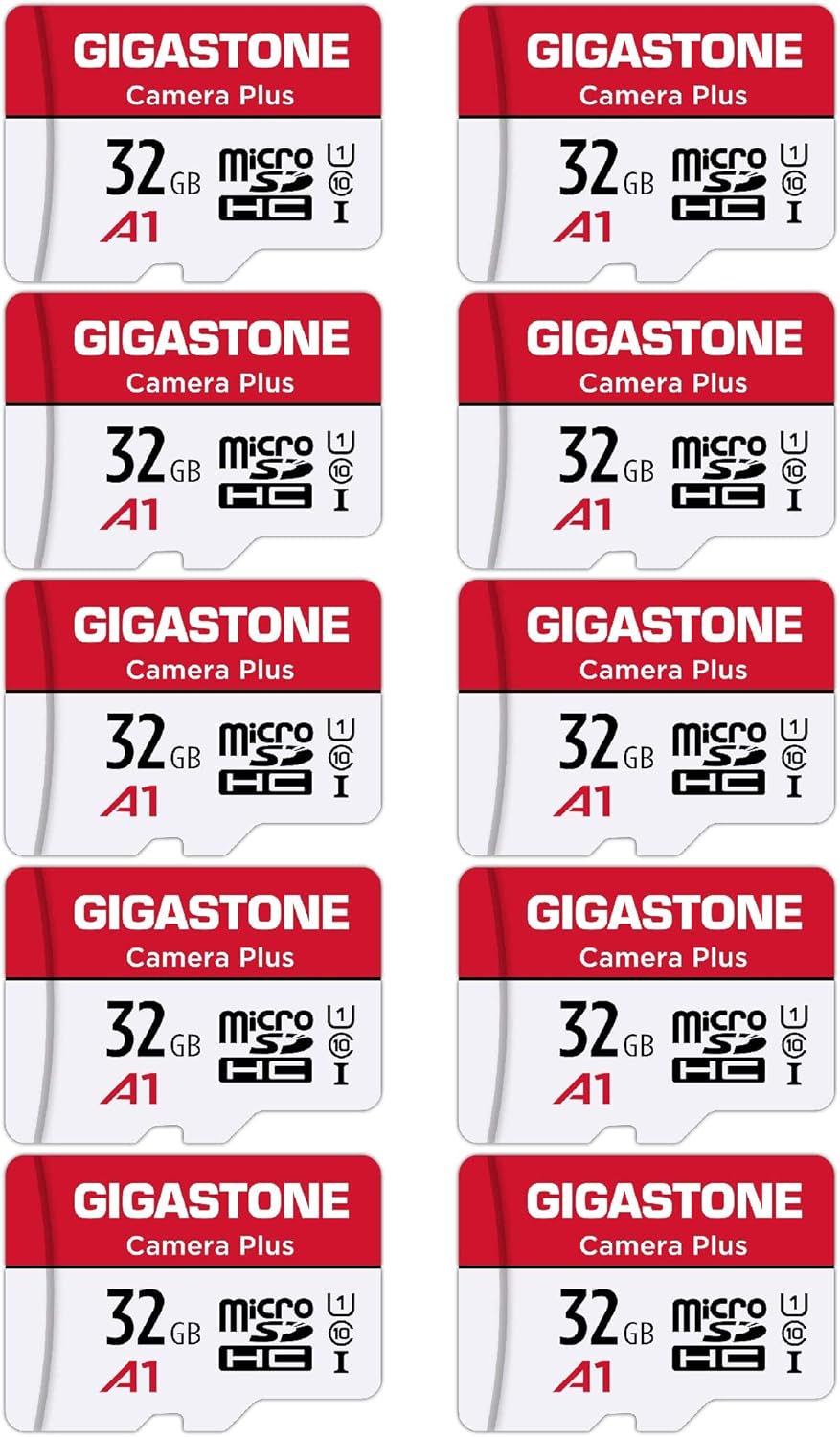 Micro SD Card 32GB 10-Pack MicroSDHC Memory Card UHS-I U1 A1 Class 10 with Adapter I754082