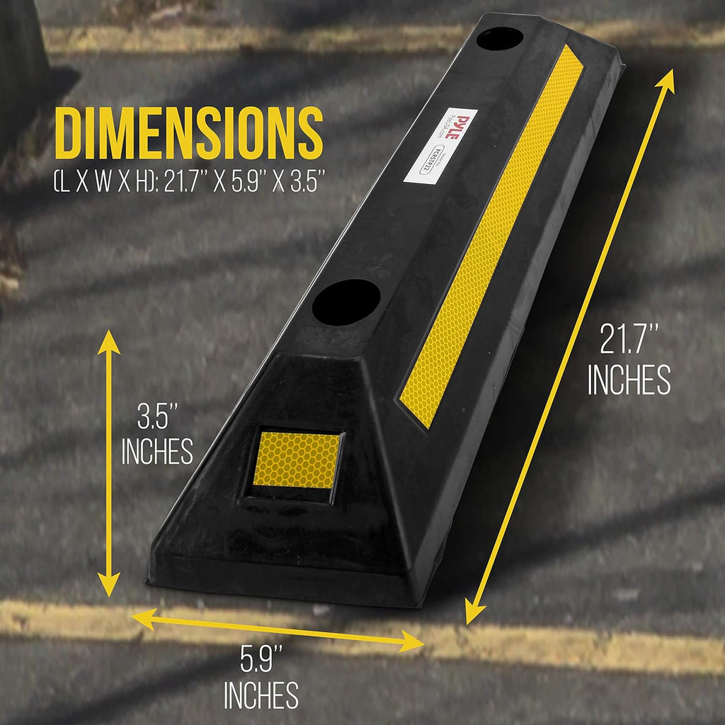 2-Pc Heavy Duty Rubber Parking Stopper K913