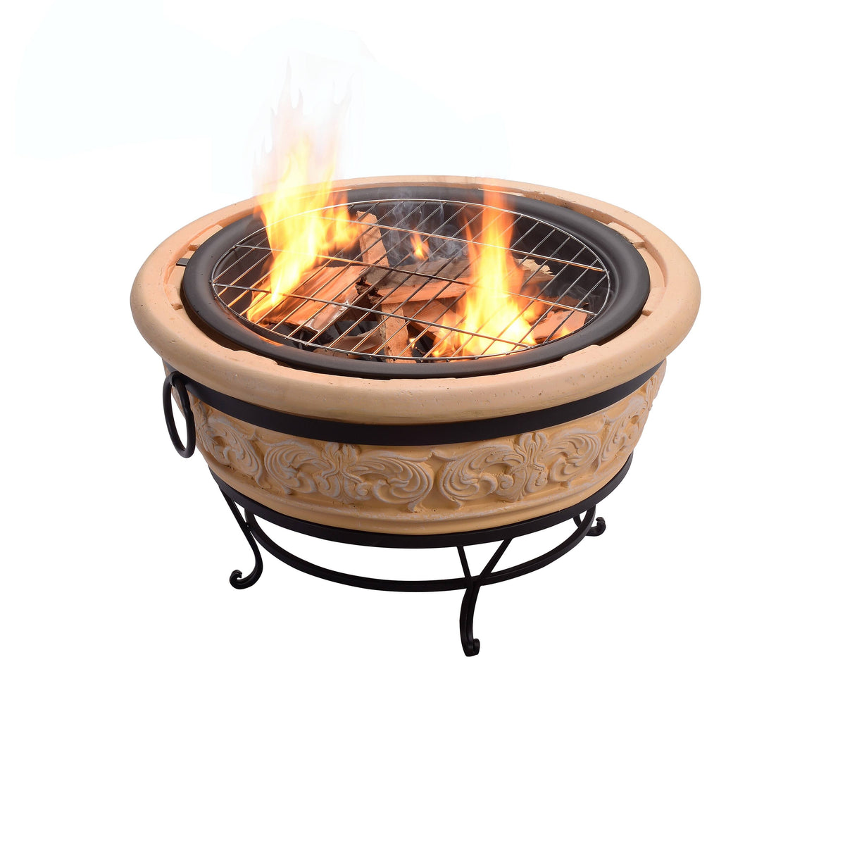 27 inch Round Wood Burning Fire Pit I25577