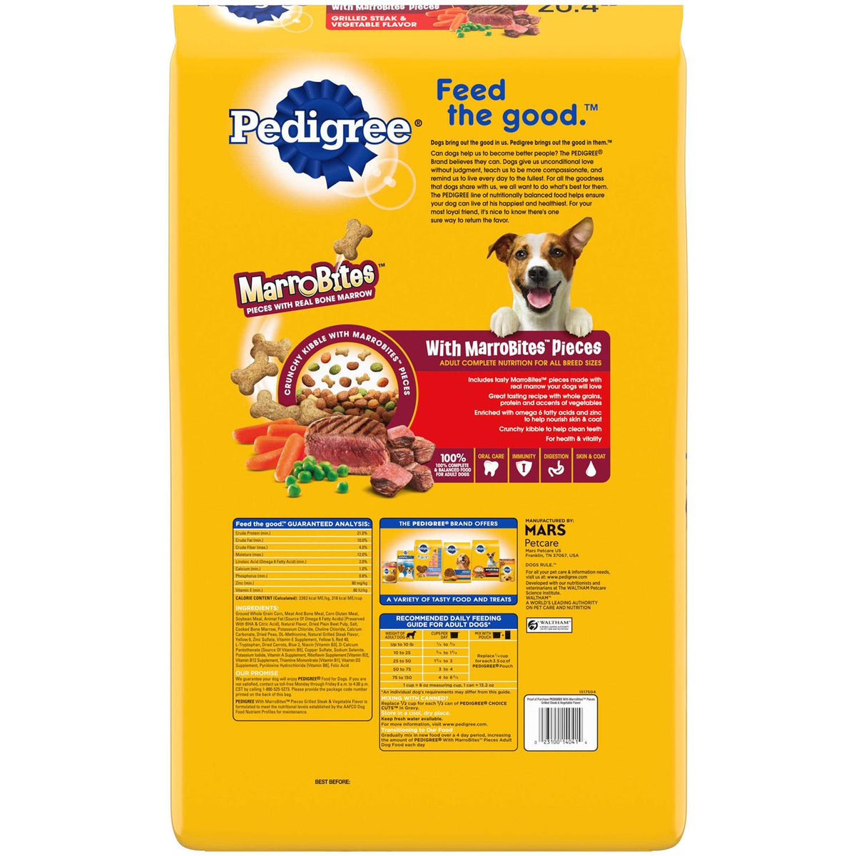 Steak & Vegetable Adult Dry Dog Food T6823