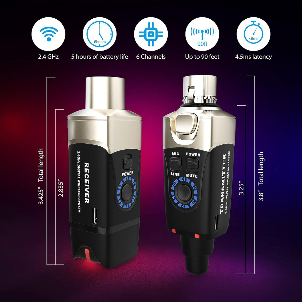 XLR Wireless Microphone System C343