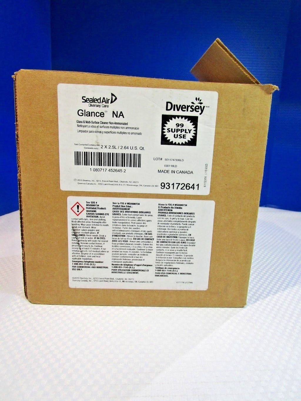 Glass Multi-Surface Cleaner 2.5 L Case of 2 Bottles R506146