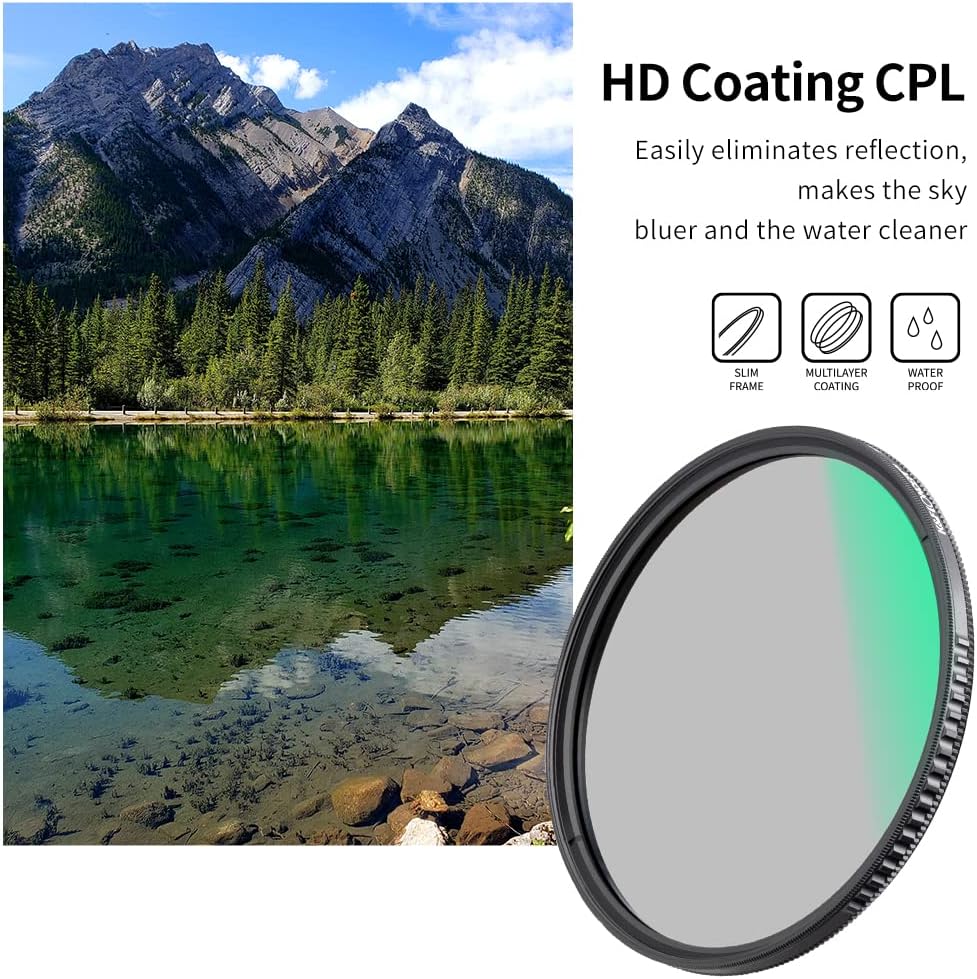 52mm Circular Polarizer Filter with Multi-Layer Coatings Z332513