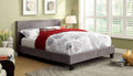 Gray Fabric King Bed J196796