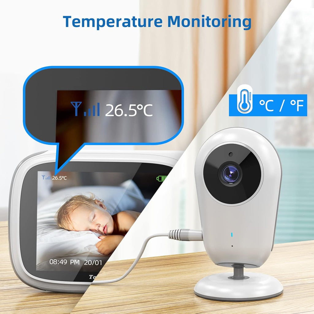 Video Baby Camera Monitor, No WiFi, Night Vision, 2 Way Audio Q47577