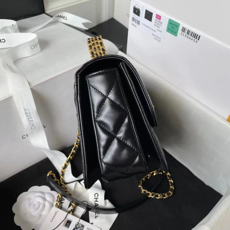 Mini Flap Bag With Top Handle R359