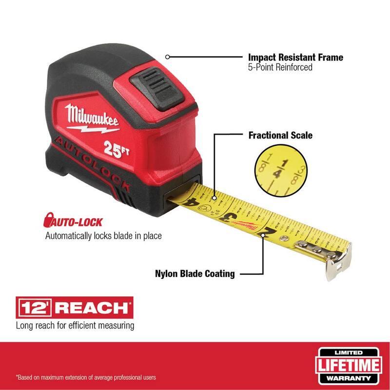 Compact Auto Lock Tape Measure with Folding Utility Knife S345