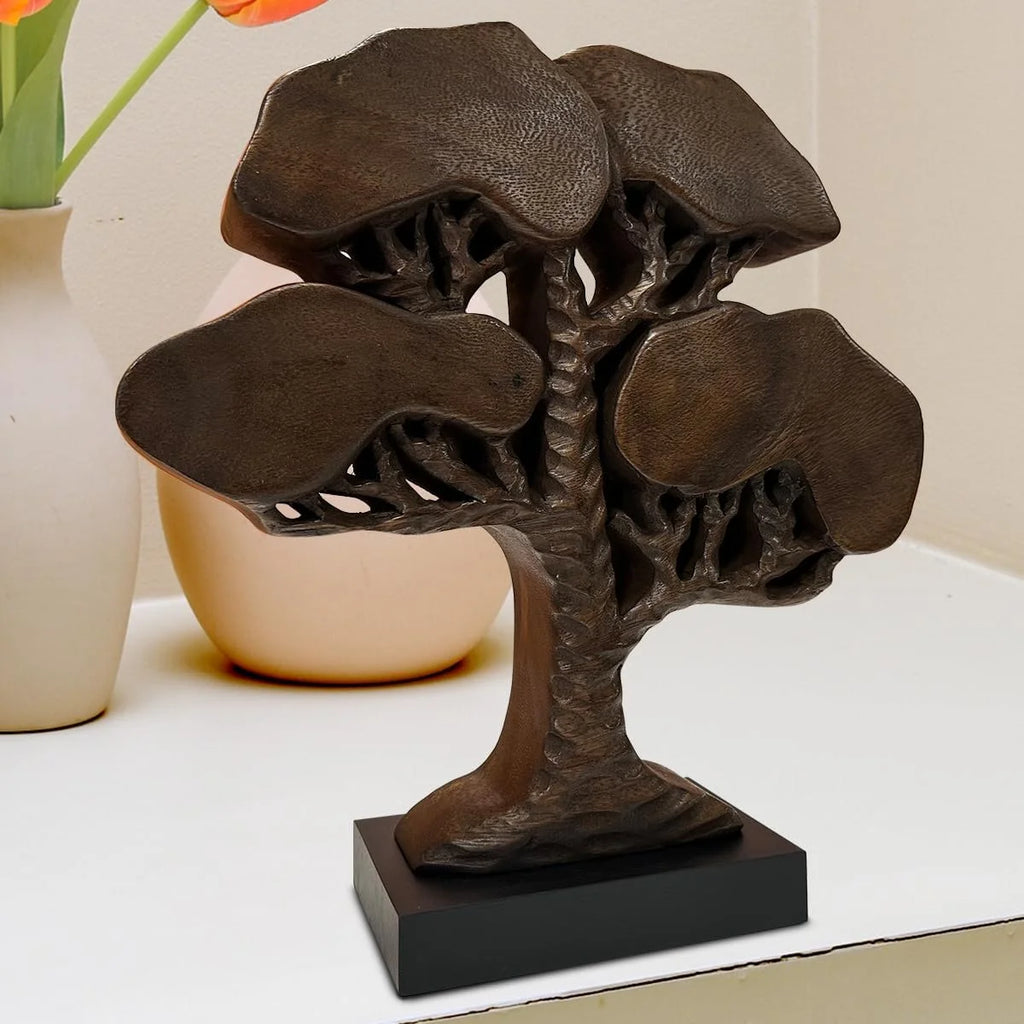 Handcrafted Solid Wood Tree Of Life Centerpiece Z611