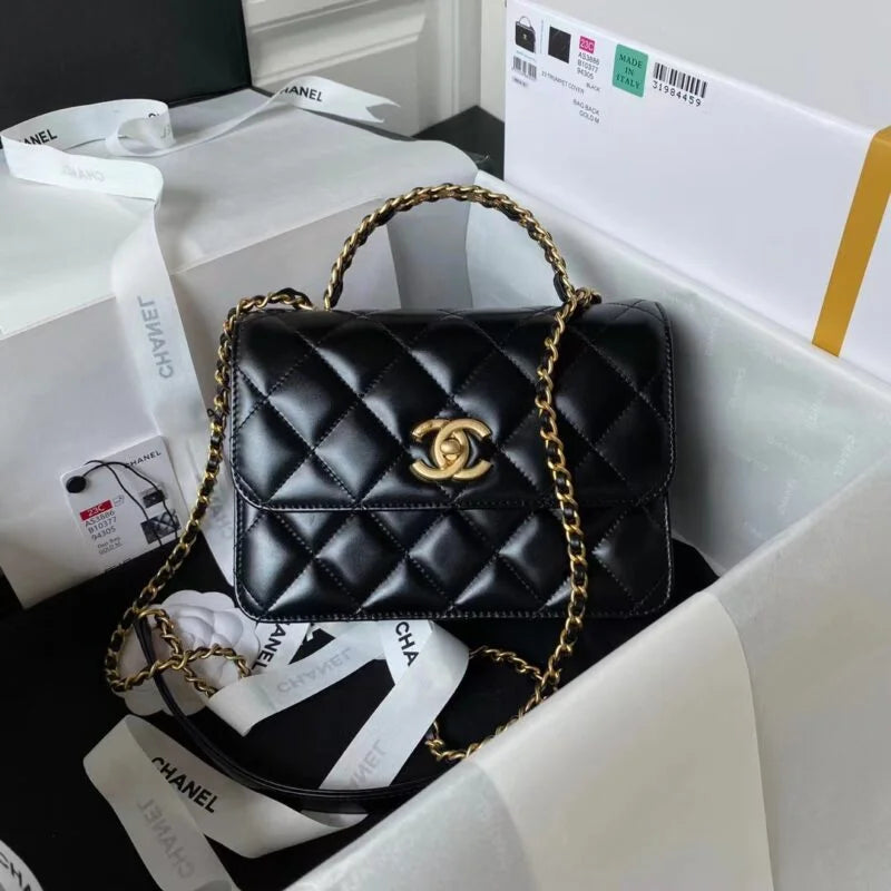 Mini Flap Bag With Top Handle R359