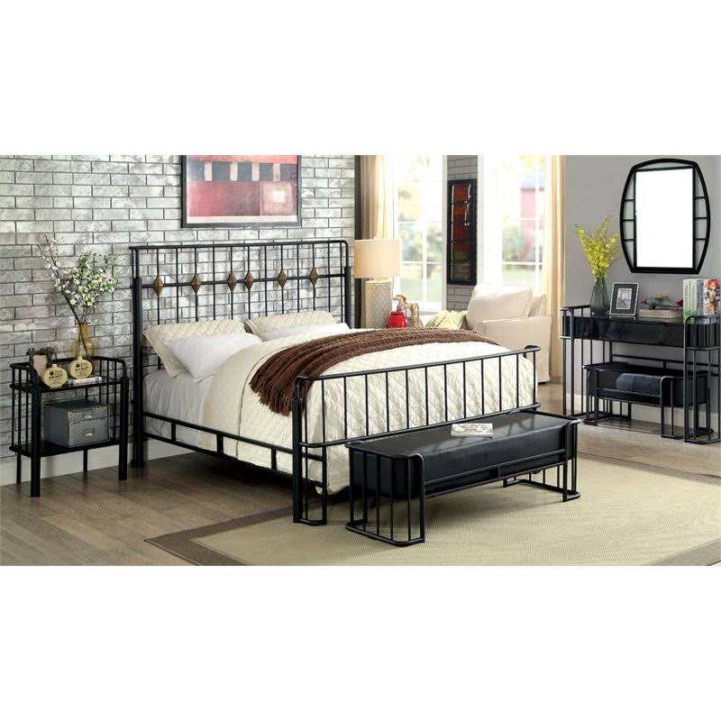 34 inch Faux Leather Bench D830