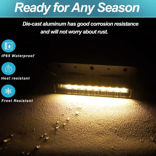 12V Low Voltage 3W LED Hardscape Lighting 8-Pack Q71490