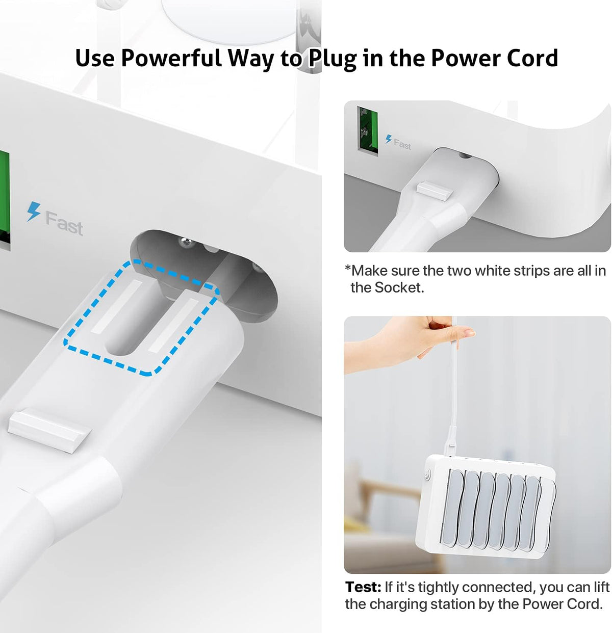 6-Port USB Charging Station with 6 Charging Cables White Pack of 2 P8036