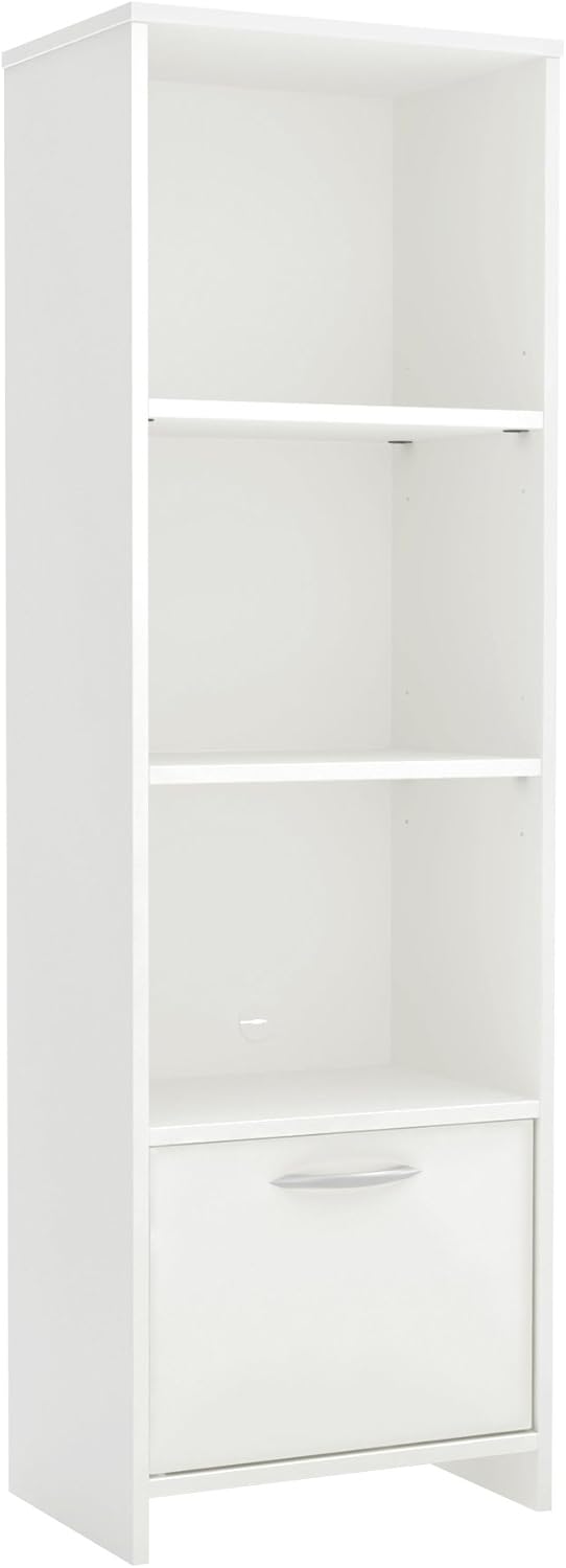 Narrow 3-Shelf Storage Bookcase with Door R864226