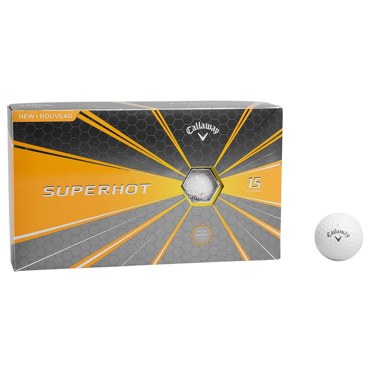 15-Pack White Golf Balls L1544