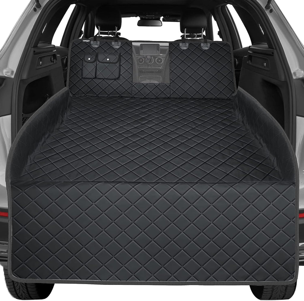Dog Trunk Cargo Liner with Mesh Window and Storage Pockets G388216