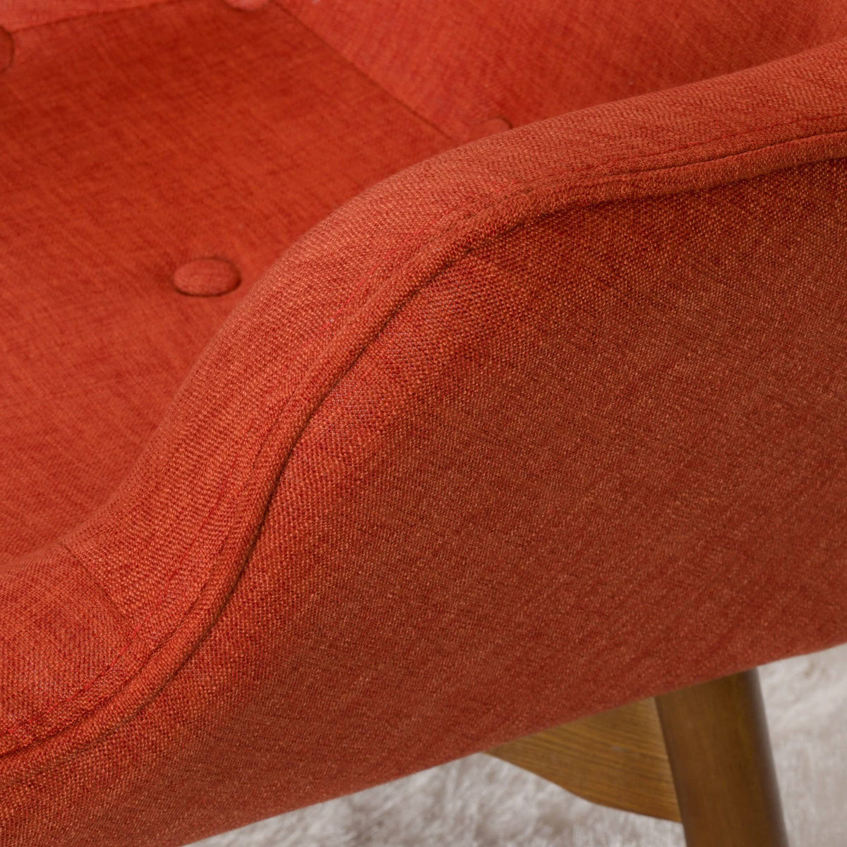 Mid Century Modern Contour Chair with Footstool Z349070