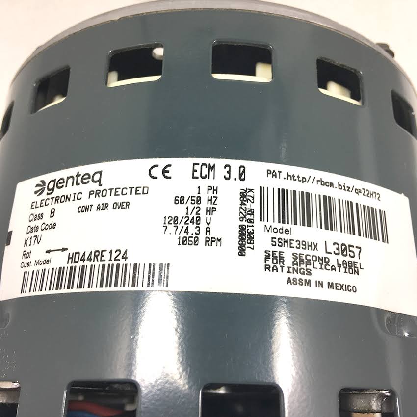 ECM Motor 1/2 Hp 120-240V 1050 RPM E718