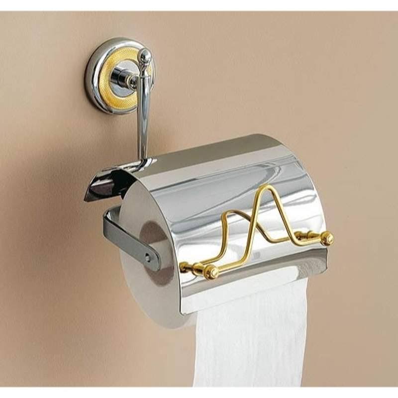 Chrome and Gold Tissue Holder S472327