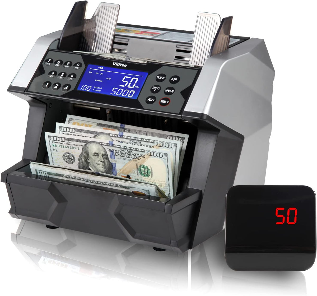 Bill Counter Machine with Counterfeit Detection K988