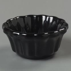 Black Scalloped Melamine Ramekin 3 oz. 48/Case E7744