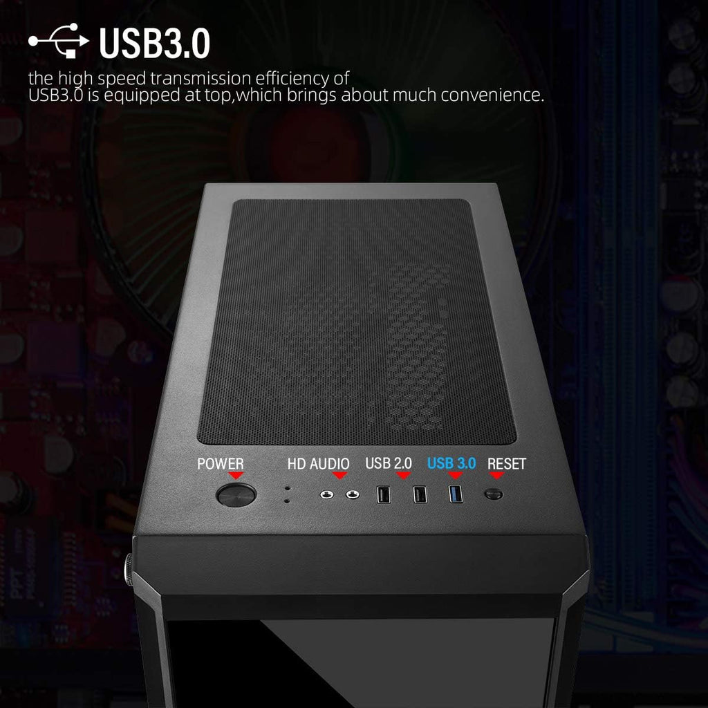 ATX Gaming PC Case with Side Window O404