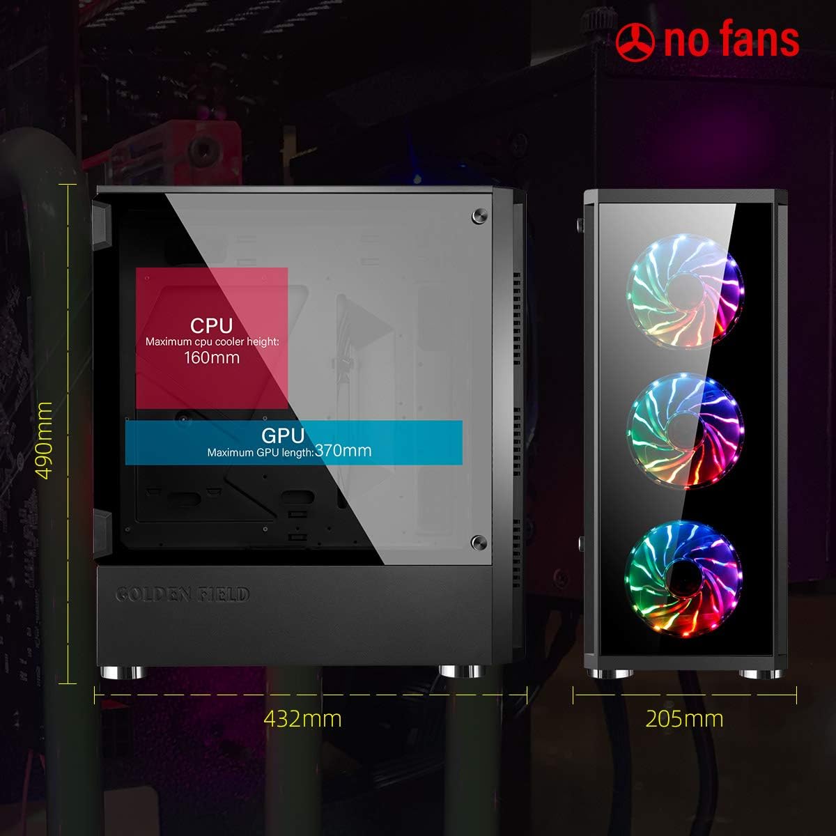 ATX Gaming PC Case with Side Window O404