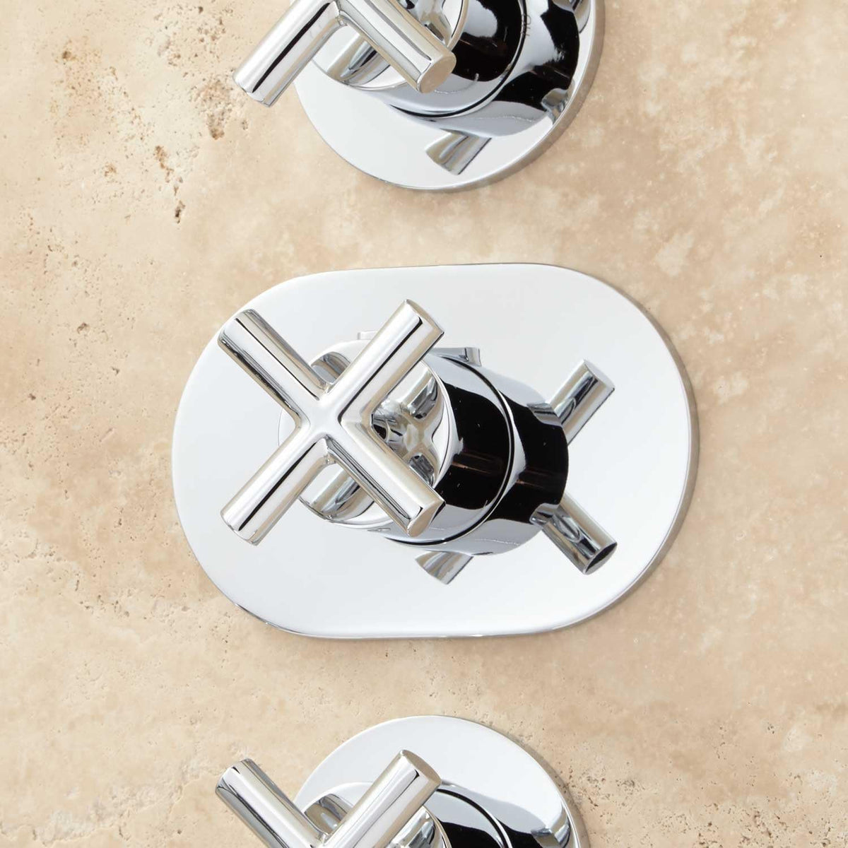 Thermostatic Shower System with Rainfall Shower Head and Hand Shower B75794