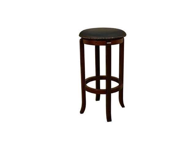 Red Bicast Leather Swivel Bar Stool U594