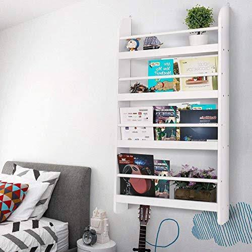 4-Tier Wall Mountable Kids Bookshelf K77472