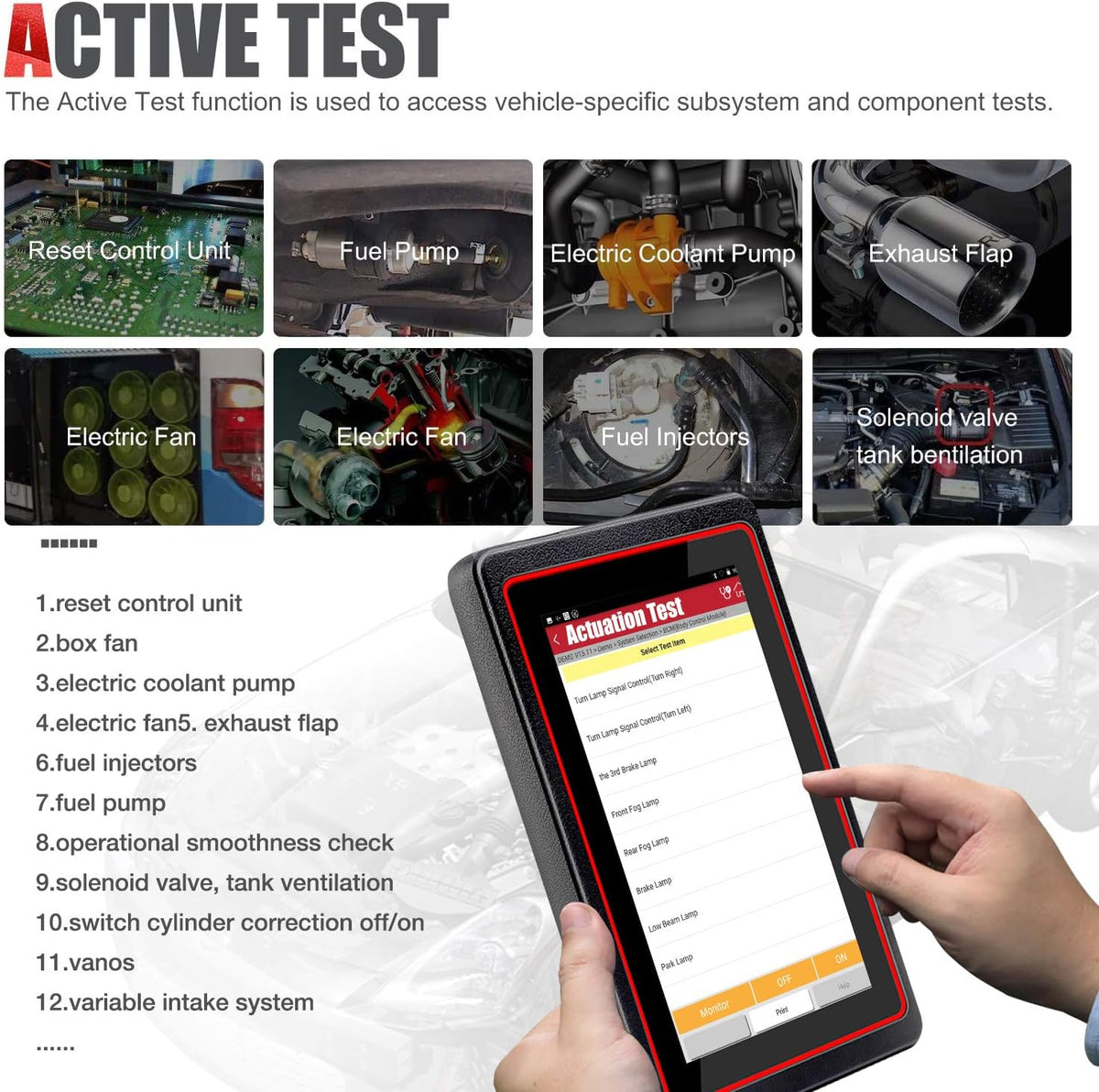 Bi-Directional Full System Automotive Scan Tool B5324