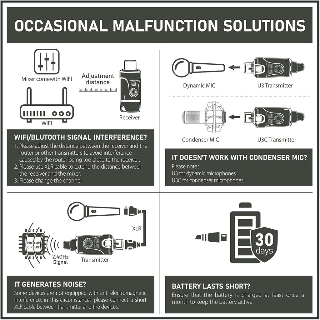 XLR Wireless Microphone System C343