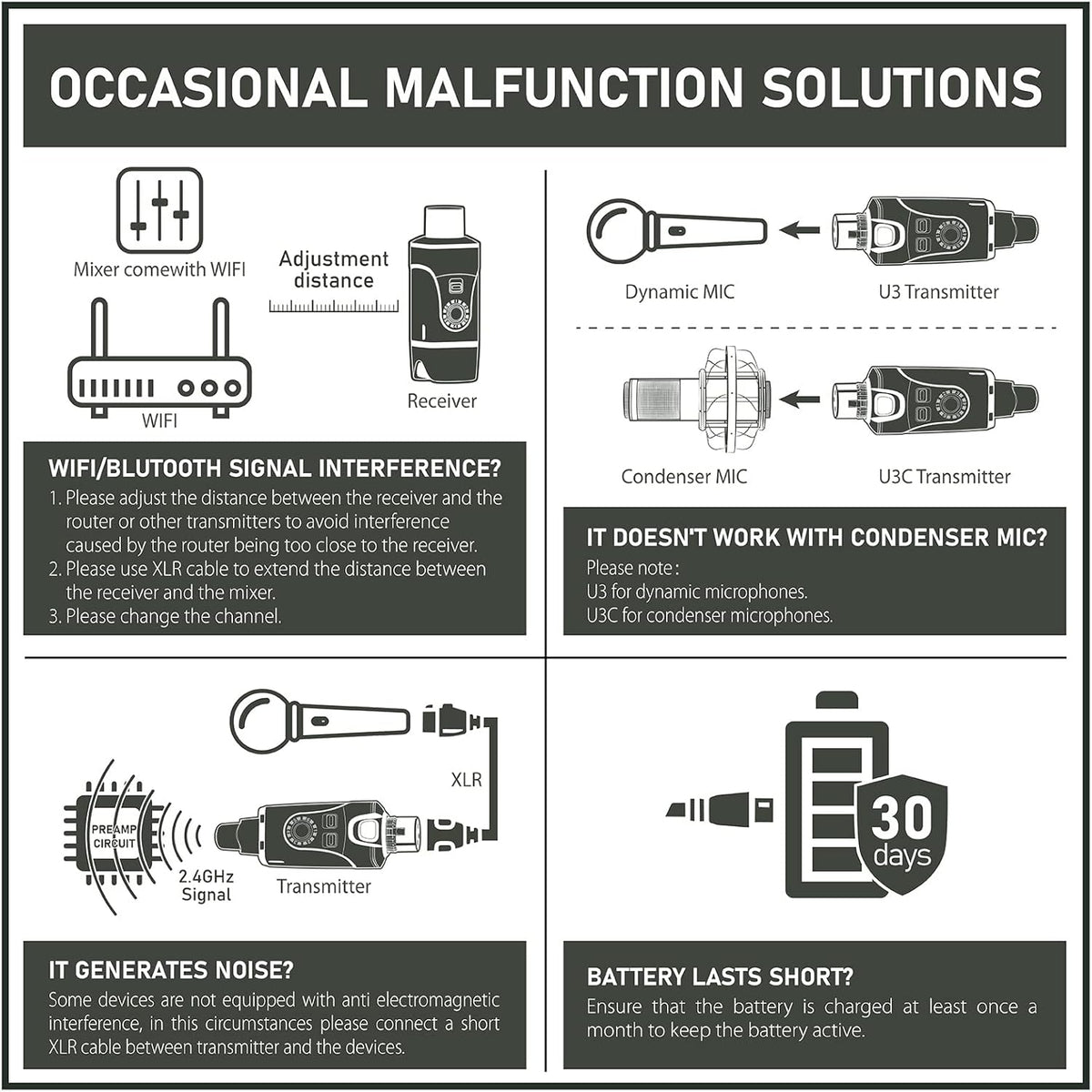 XLR Wireless Microphone System C343