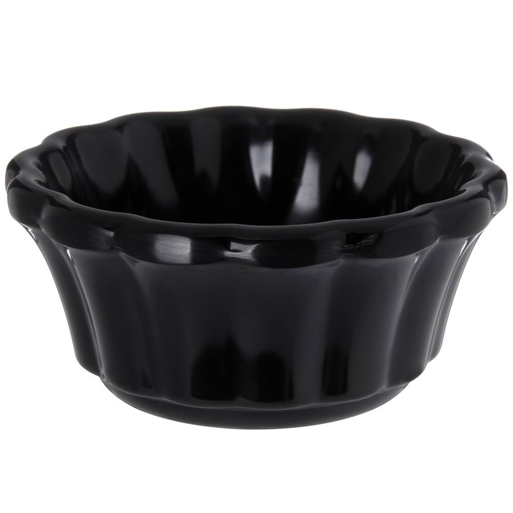 Black Scalloped Melamine Ramekin 3 oz. 48/Case E7744
