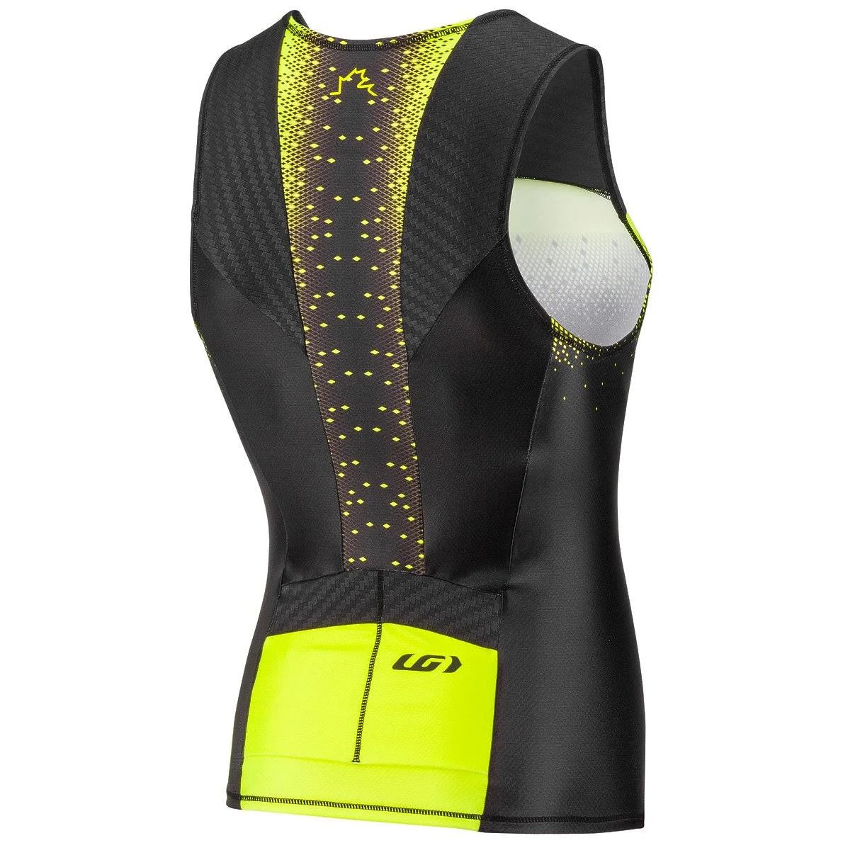 Men's Sleeveless Tri Course Black Flame Carmin G5390